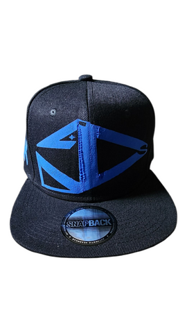 BLACK N ROYAL BLUE SNAPBACK