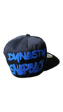 BLACK N ROYAL BLUE SNAPBACK