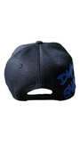 BLACK N ROYAL BLUE SNAPBACK