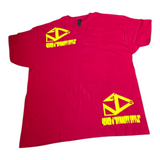 RED TOP YELLOW BOTTOM WITH A SNAPBACK