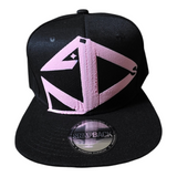 BIG PINK LOGO ON BLACK