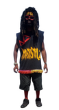 SHOWS LESS MUSCLE KETCHUP N MUSTARD TANK WITH KETCHUP N MUSTARD ISRAELITE FRINGES